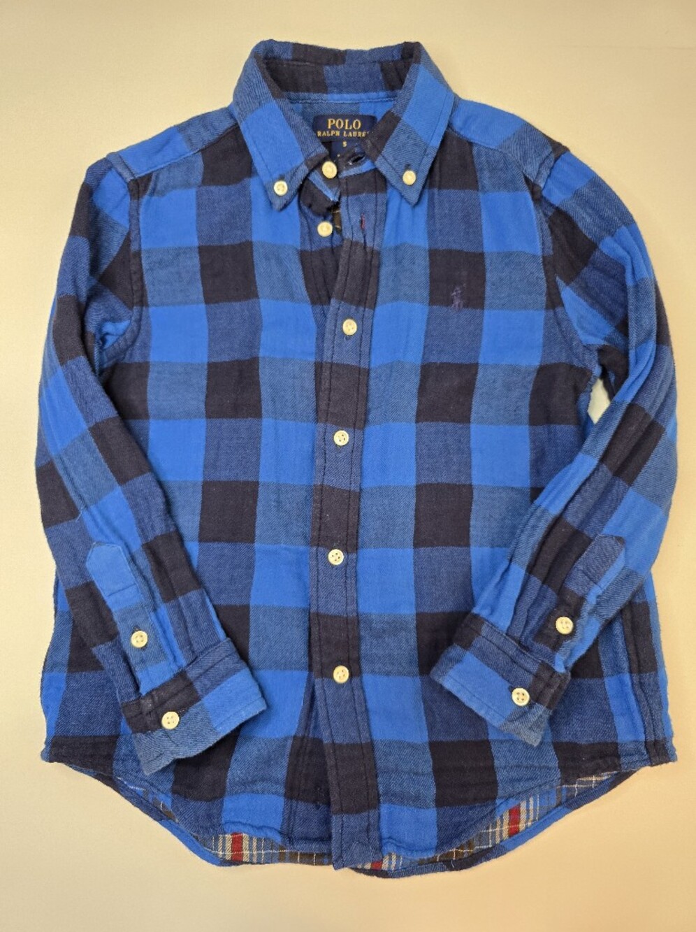 Polo by Ralph Lauren Blue and Navy Plaid Button-Down Shirt